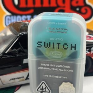 Boutiq Switch Disposable – GLOW Blue Matcha (Sativa) x Maui Wowie (Sativa)